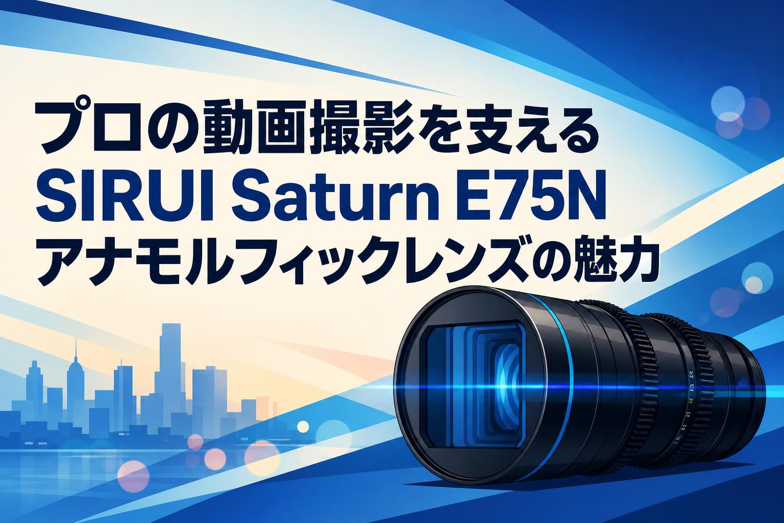プロの動画撮影を支えるSIRUI Saturn E75Nアナモルフィックレンズの魅力