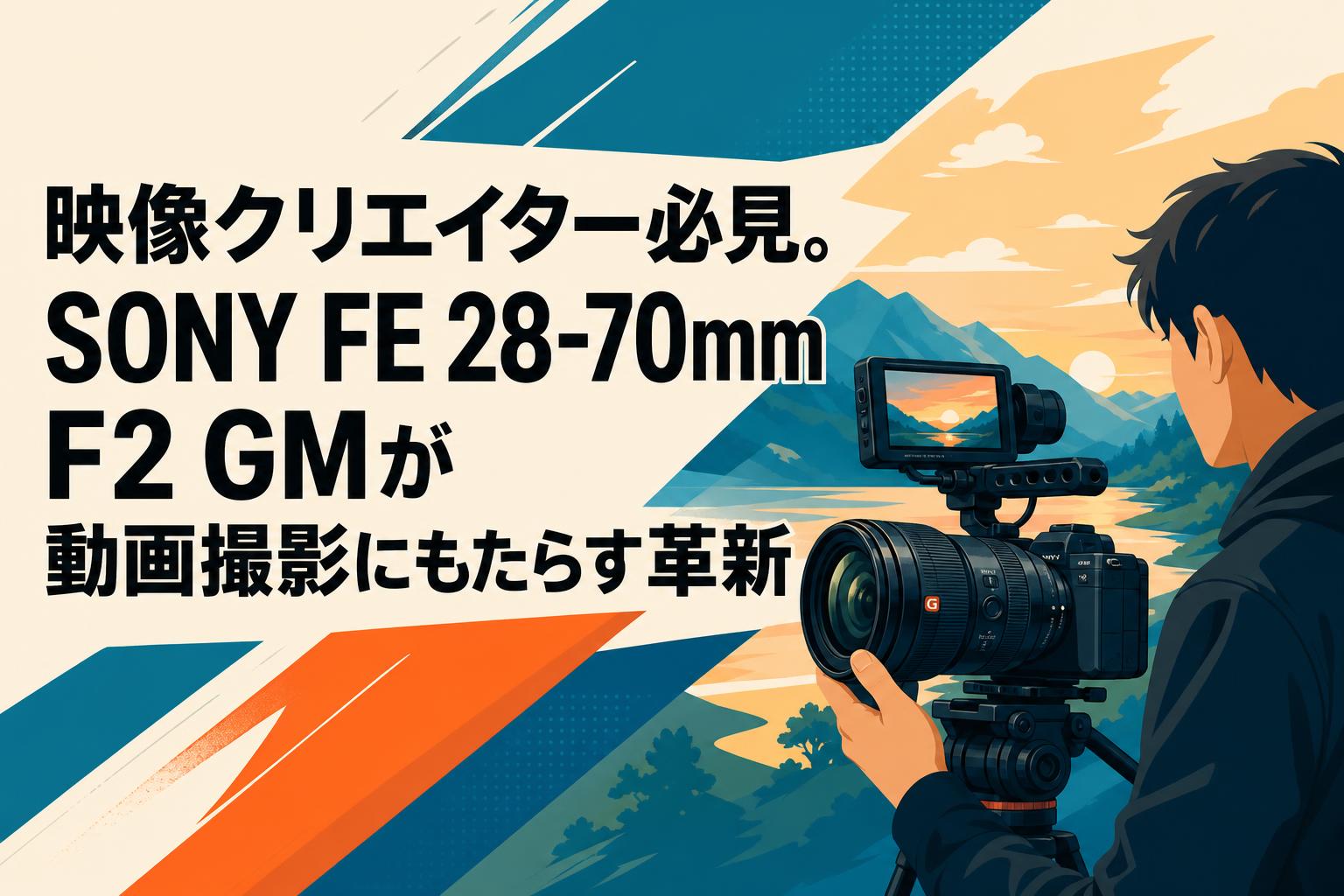 映像クリエイター必見。SONY FE 28-70mm F2 GMが動画撮影にもたらす革新