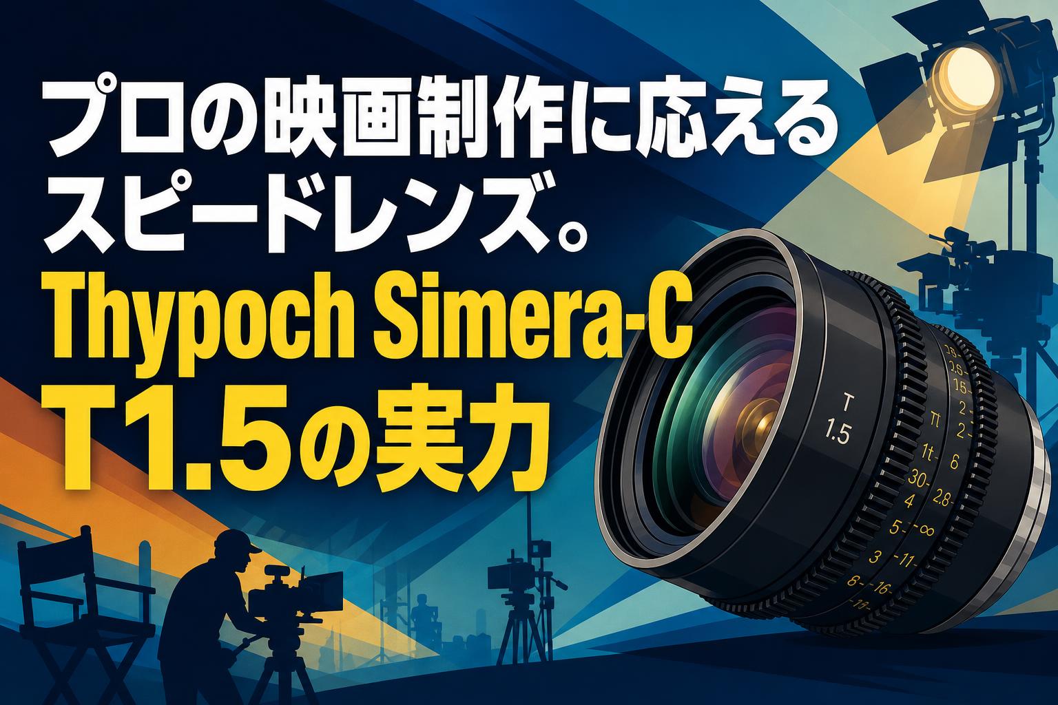 プロの映画制作に応えるスピードレンズ。Thypoch Simera-C T1.5の実力