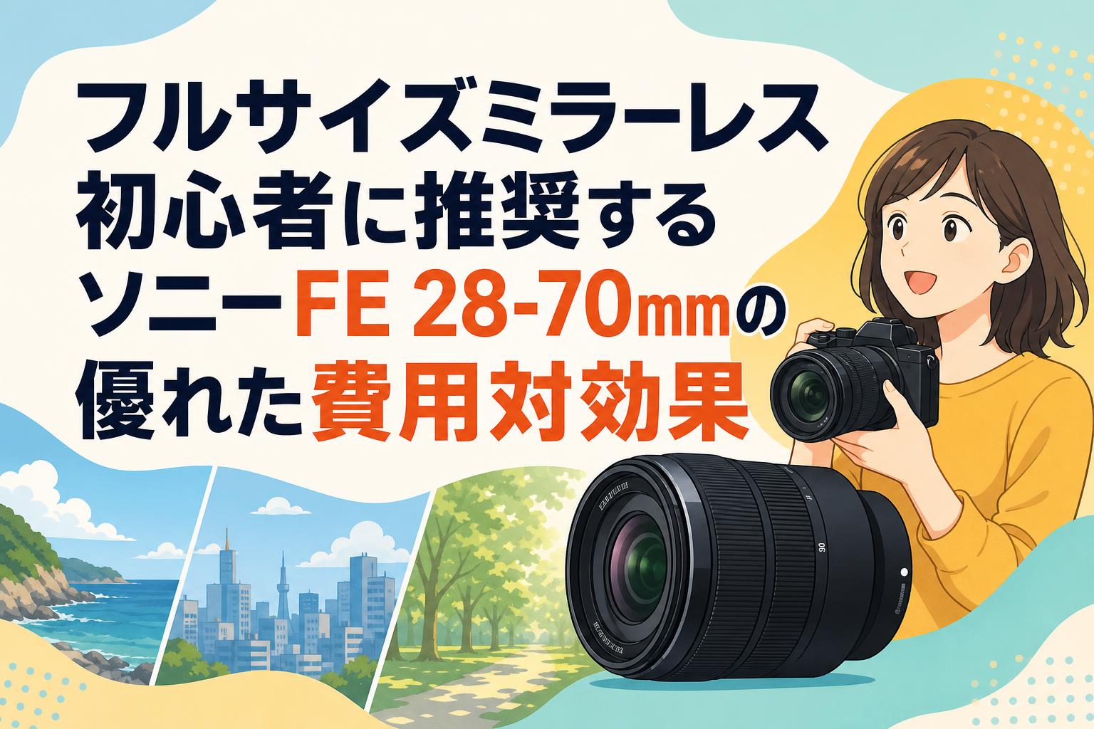 フルサイズミラーレス初心者に推奨するソニーFE 28-70mmの優れた費用対効果