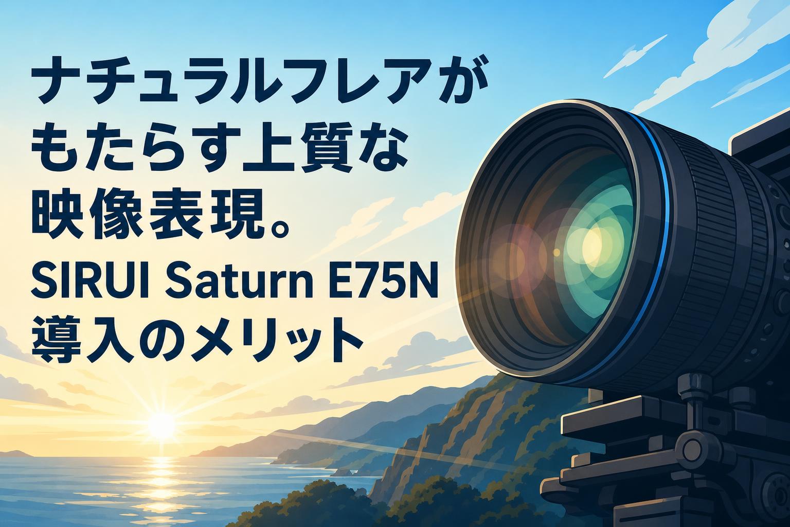 ナチュラルフレアがもたらす上質な映像表現。SIRUI Saturn E75N導入のメリット