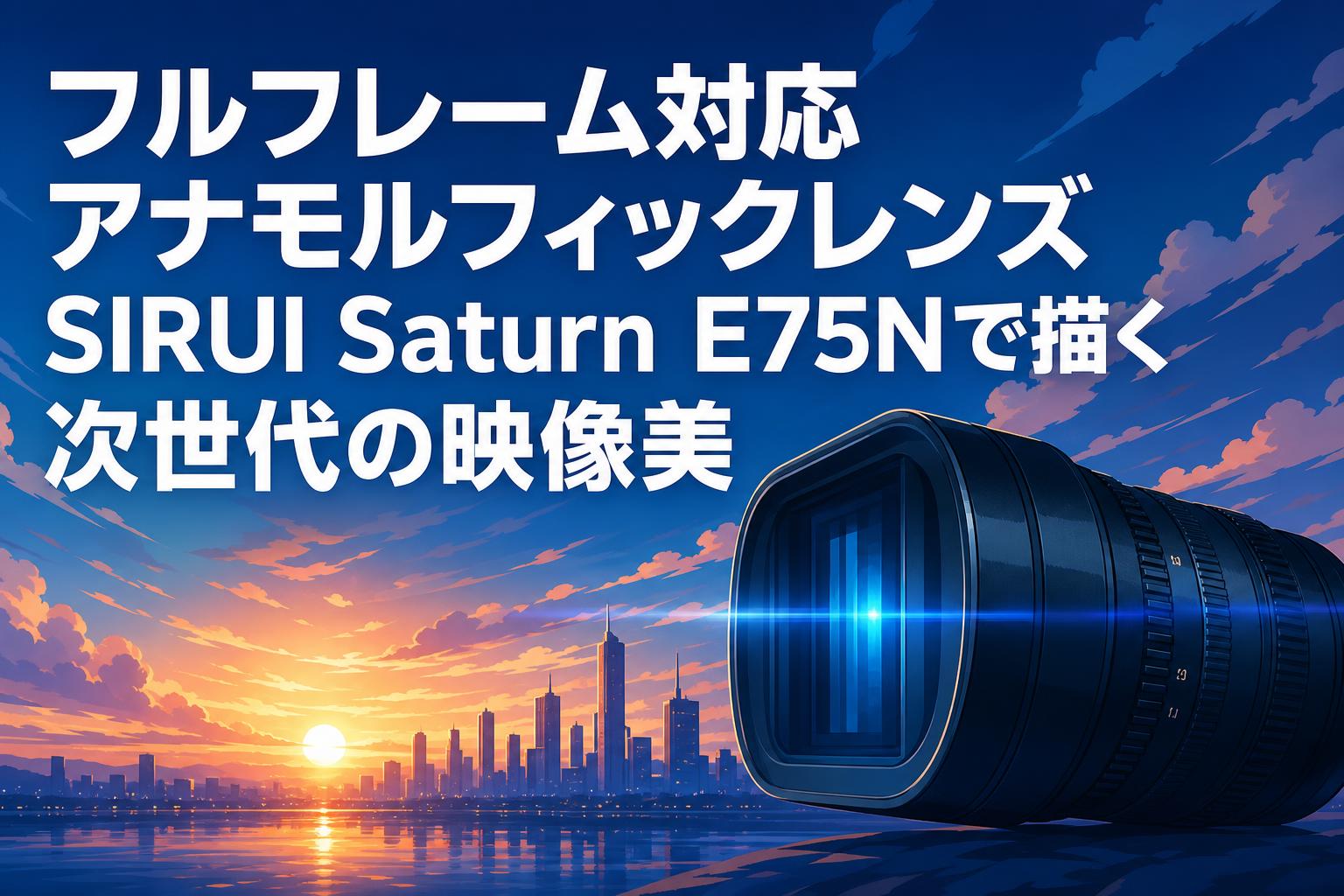 フルフレーム対応アナモルフィックレンズSIRUI Saturn E75Nで描く次世代の映像美