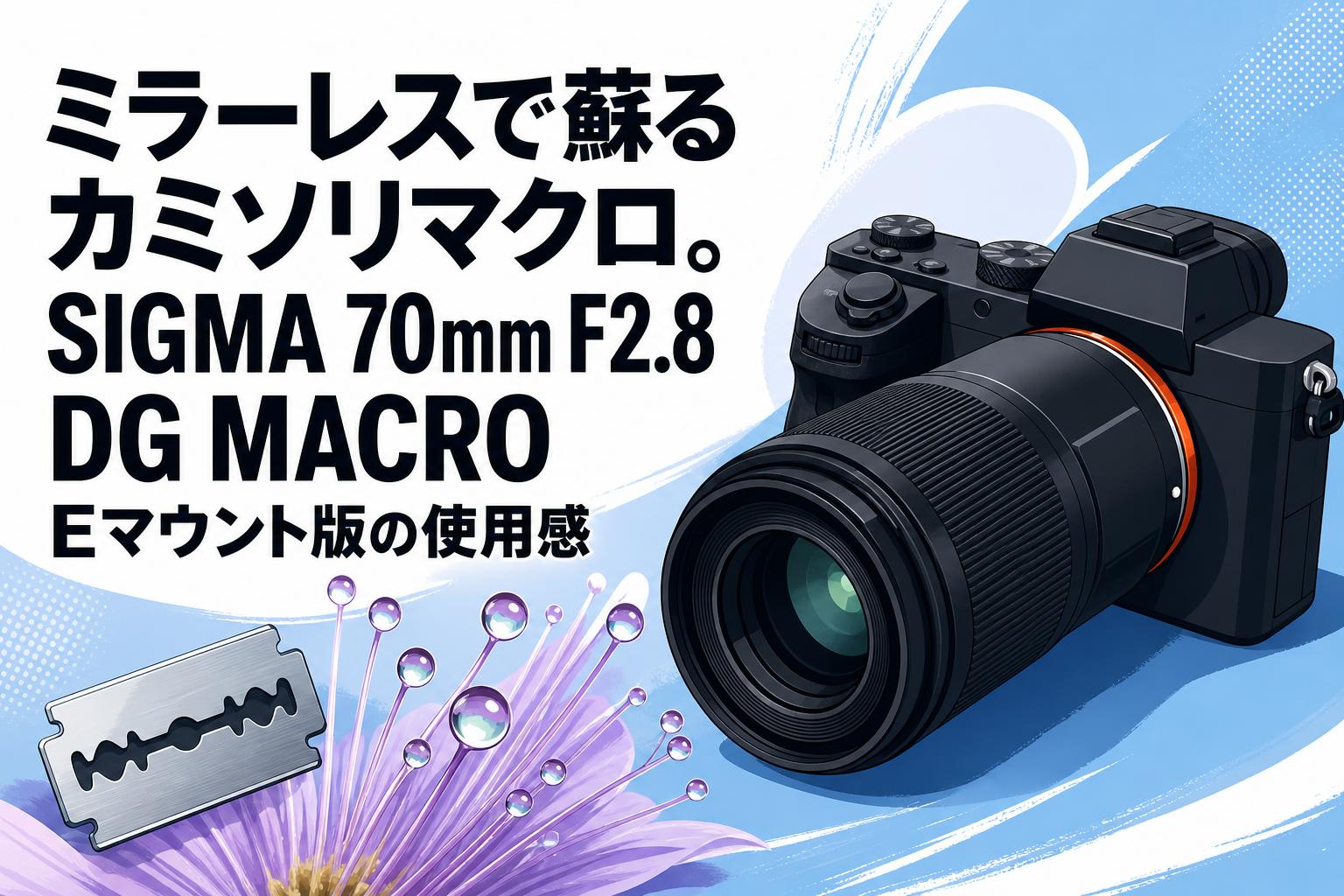 ミラーレスで蘇るカミソリマクロ。SIGMA 70mm F2.8 DG MACRO Eマウント版の使用感