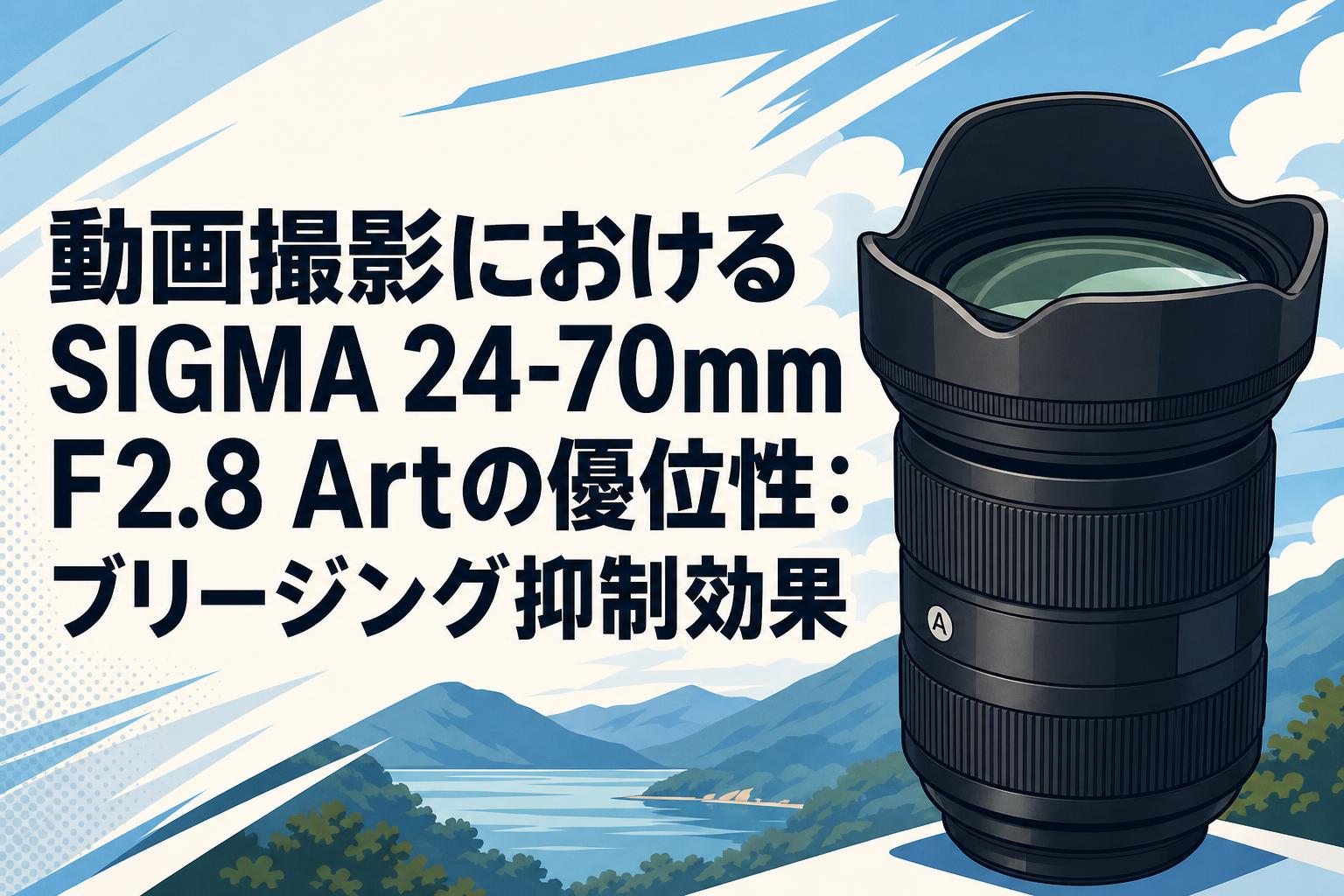 動画撮影におけるSIGMA 24-70mm F2.8 Artの優位性：ブリージング抑制効果