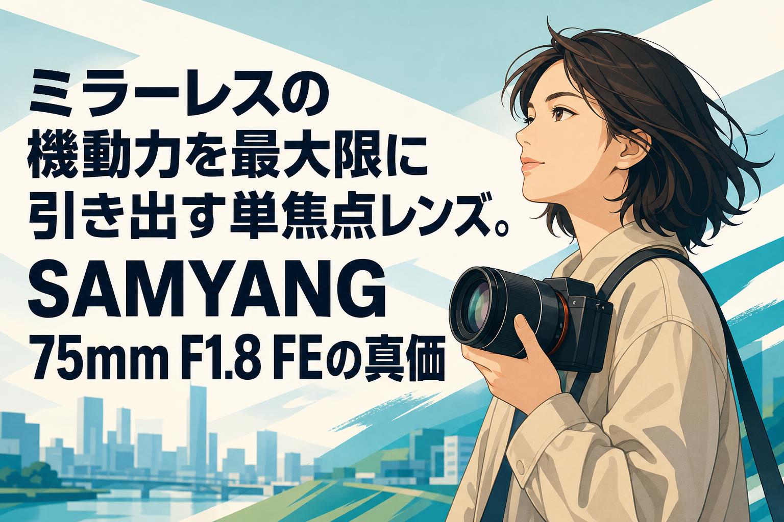 ミラーレスの機動力を最大限に引き出す単焦点レンズ。SAMYANG 75mm F1.8 FEの真価