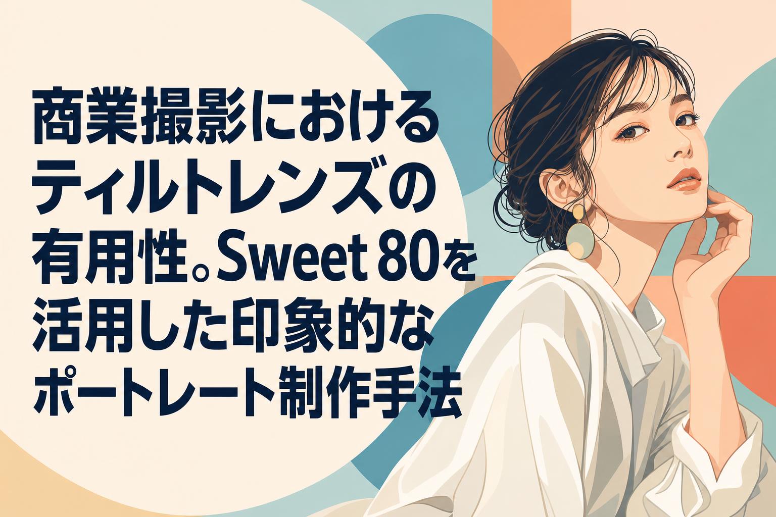 商業撮影におけるティルトレンズの有用性。Sweet 80を活用した印象的なポートレート制作手法
