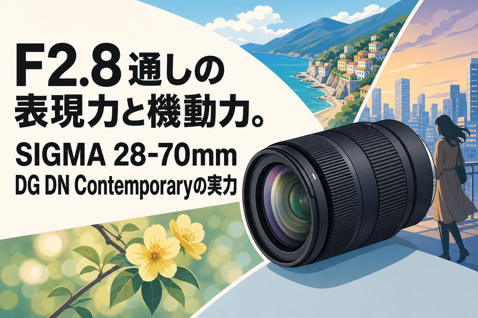 F2.8通しの表現力と機動力。SIGMA 28-70mm DG DN Contemporaryの実力