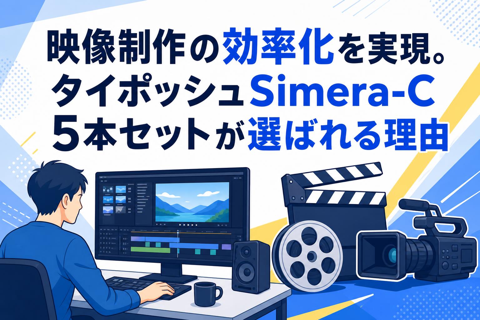 映像制作の効率化を実現。タイポッシュSimera-C 5本セットが選ばれる理由