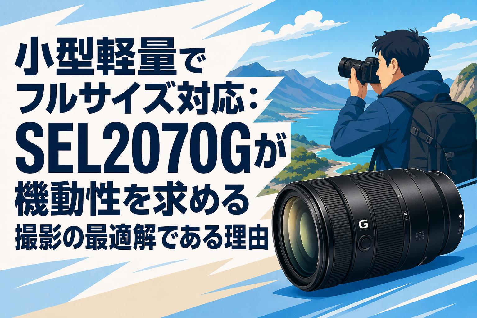 小型軽量でフルサイズ対応：SEL2070Gが機動性を求める撮影の最適解である理由