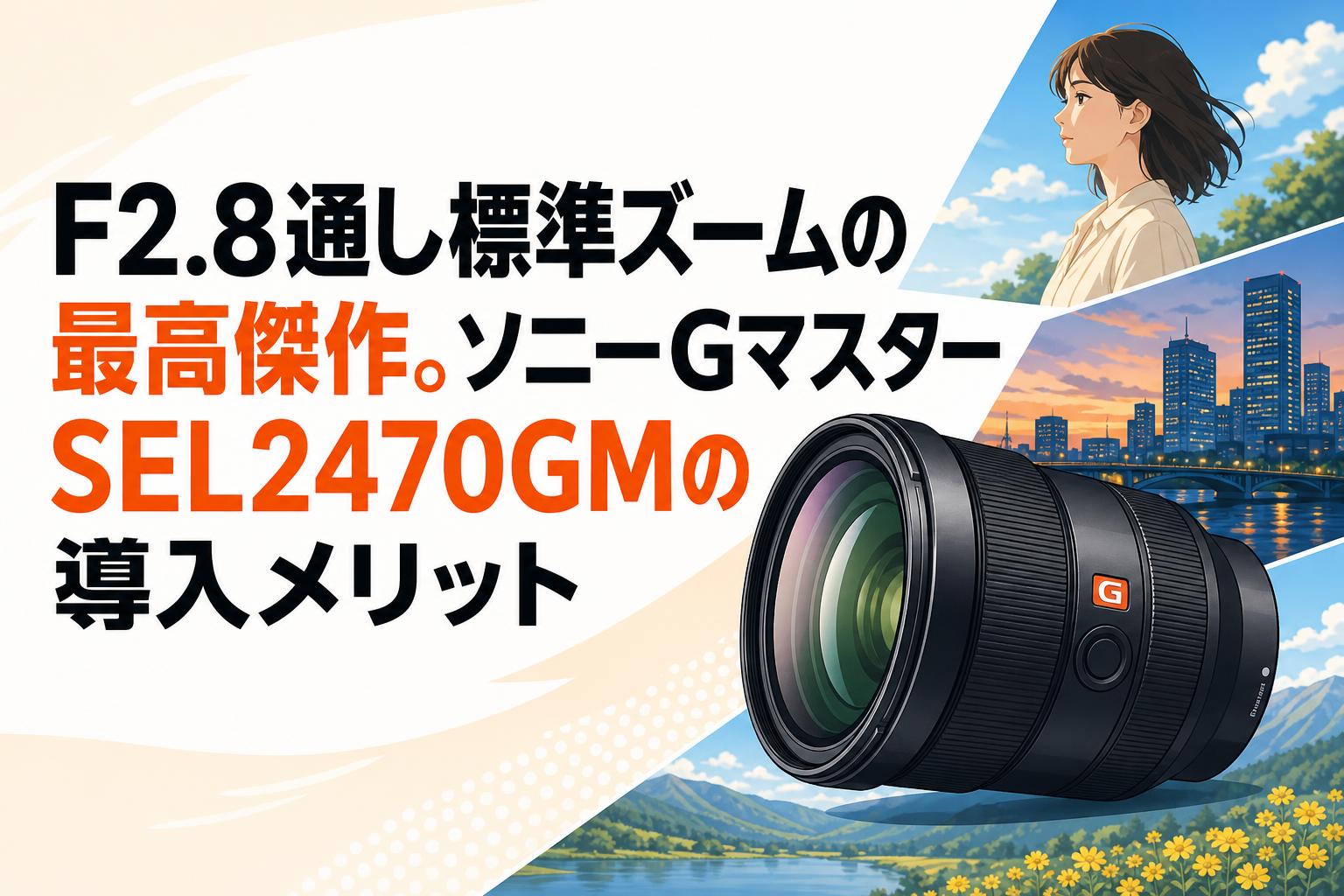 F2.8通し標準ズームの最高傑作。ソニーGマスターSEL2470GMの導入メリット