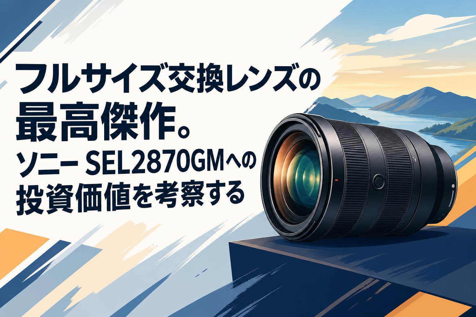 フルサイズ交換レンズの最高傑作。ソニー SEL2870GMへの投資価値を考察する