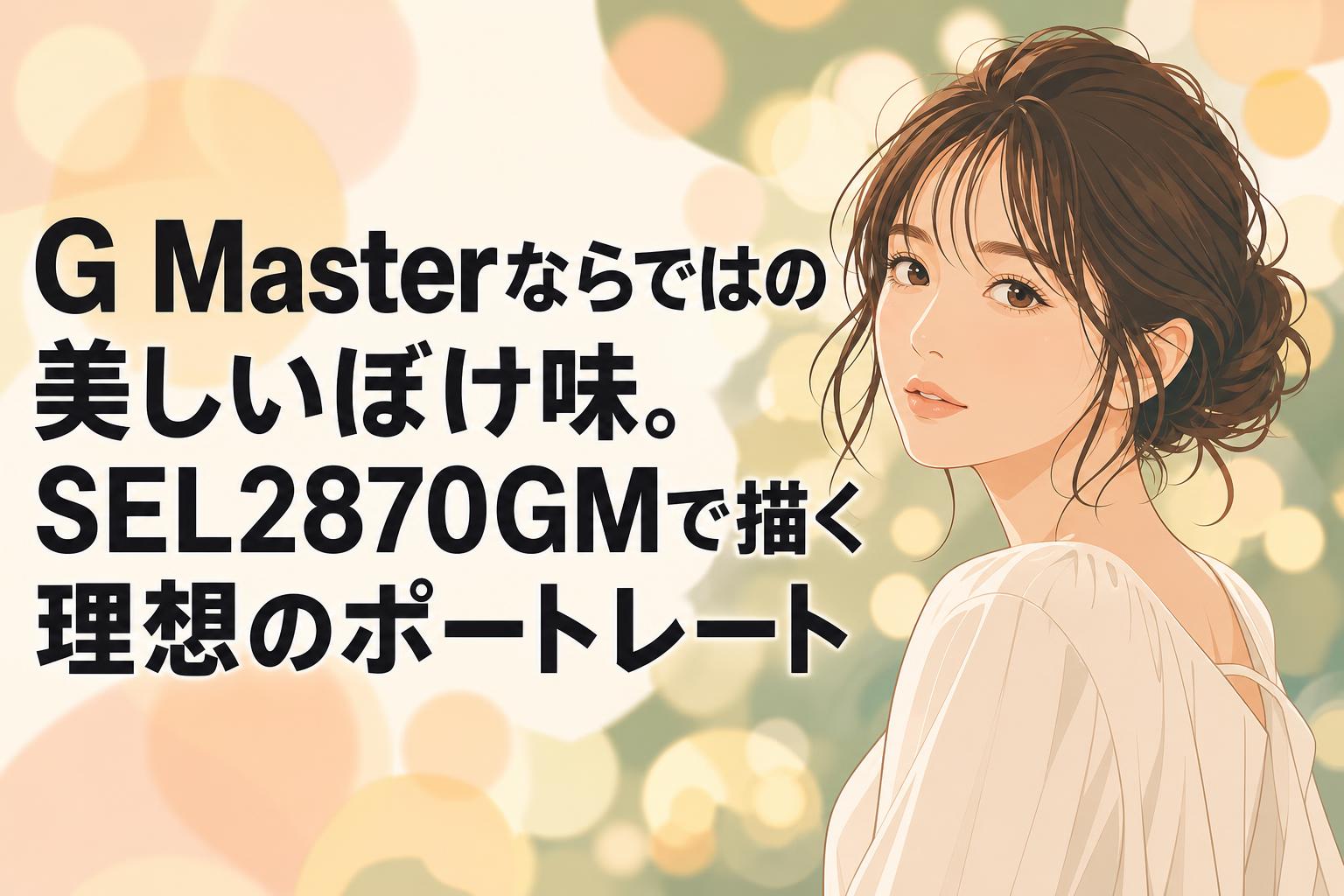G Masterならではの美しいぼけ味。SEL2870GMで描く理想のポートレート