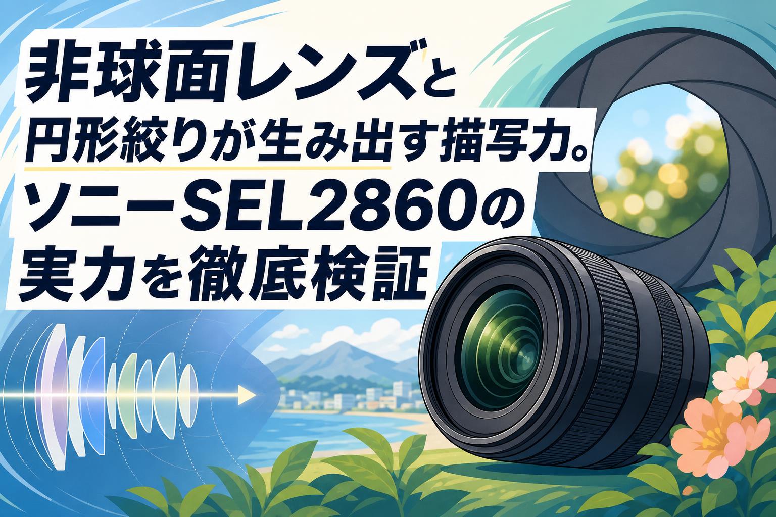 非球面レンズと円形絞りが生み出す描写力。ソニーSEL2860の実力を徹底検証
