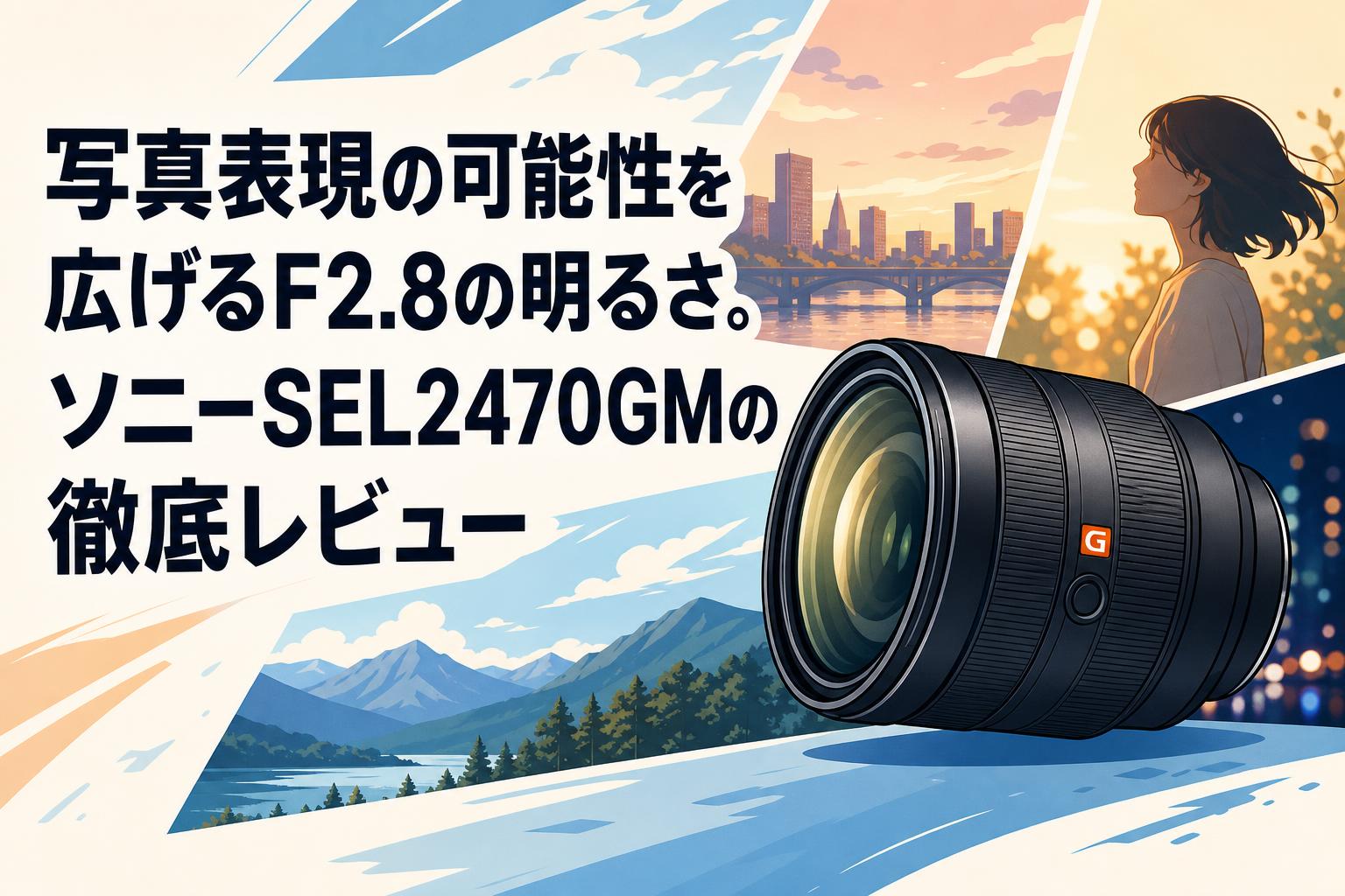写真表現の可能性を広げるF2.8の明るさ。ソニーSEL2470GMの徹底レビュー