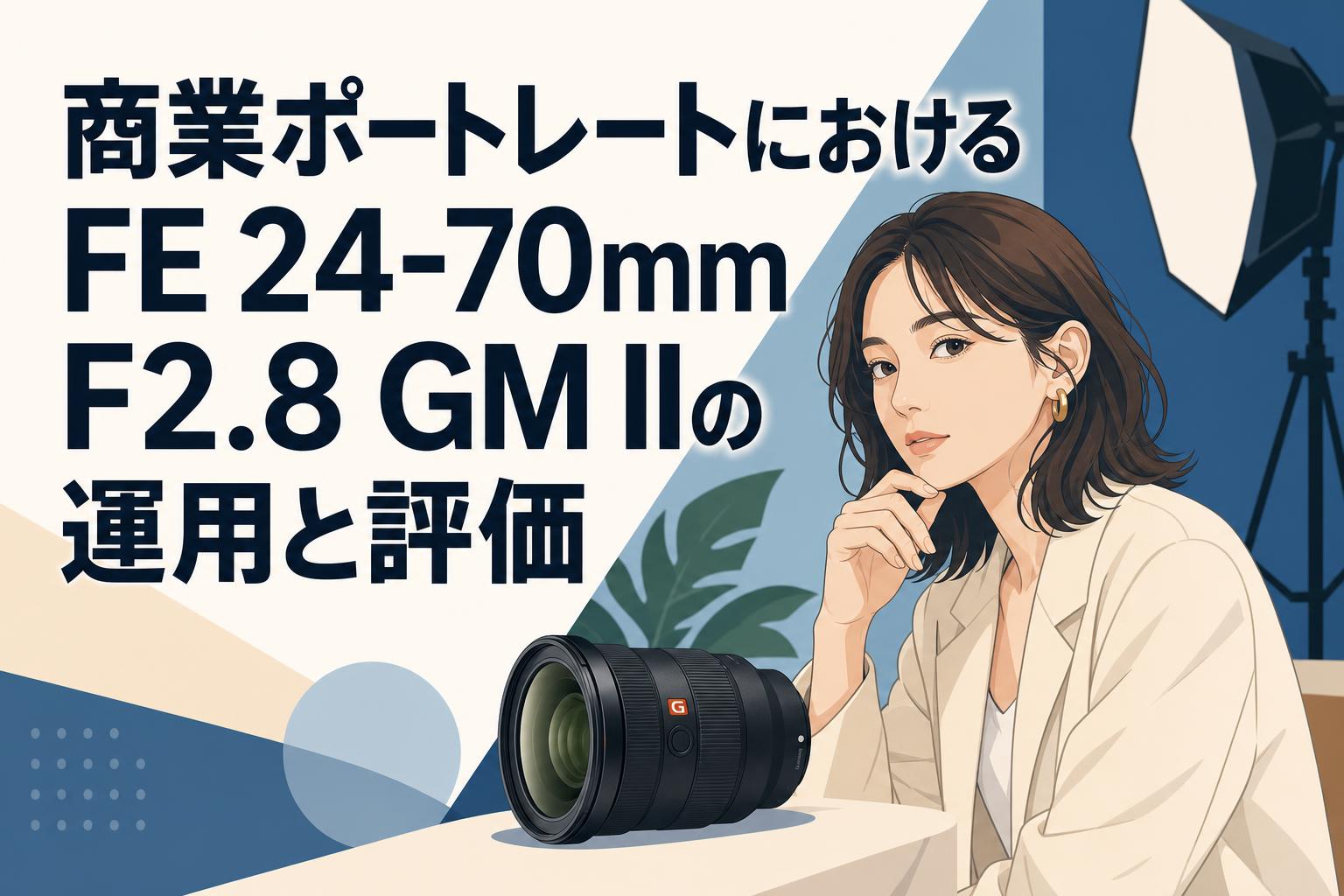 商業ポートレートにおけるFE 24-70mm F2.8 GM IIの運用と評価