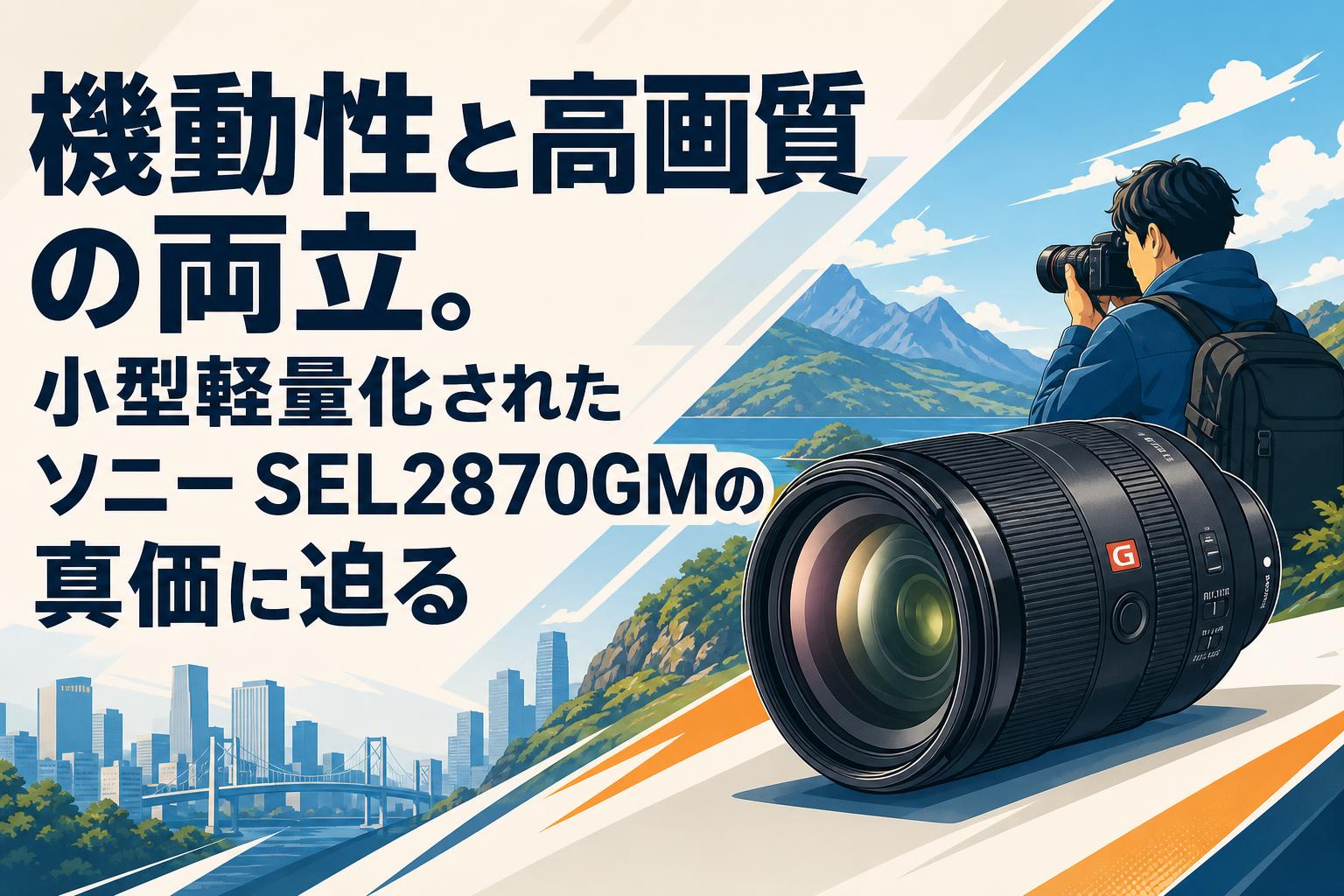 機動性と高画質の両立。小型軽量化されたソニー SEL2870GMの真価に迫る