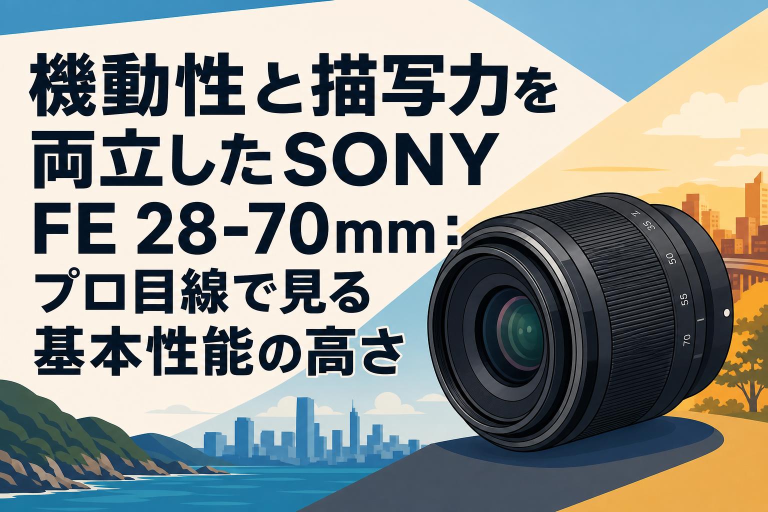 機動性と描写力を両立したSONY FE 28-70mm：プロ目線で見る基本性能の高さ