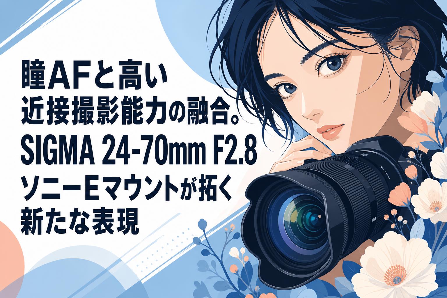 瞳AFと高い近接撮影能力の融合。SIGMA 24-70mm F2.8 ソニーEマウントが拓く新たな表現