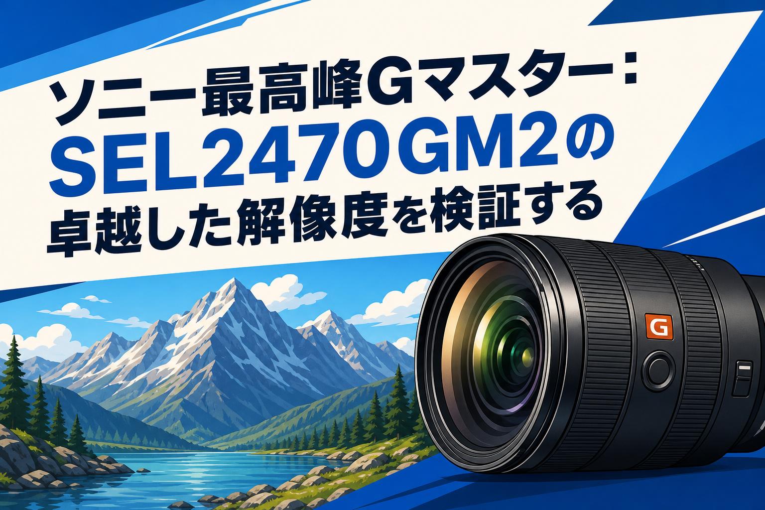 ソニー最高峰Gマスター：SEL2470GM2の卓越した解像度を検証する