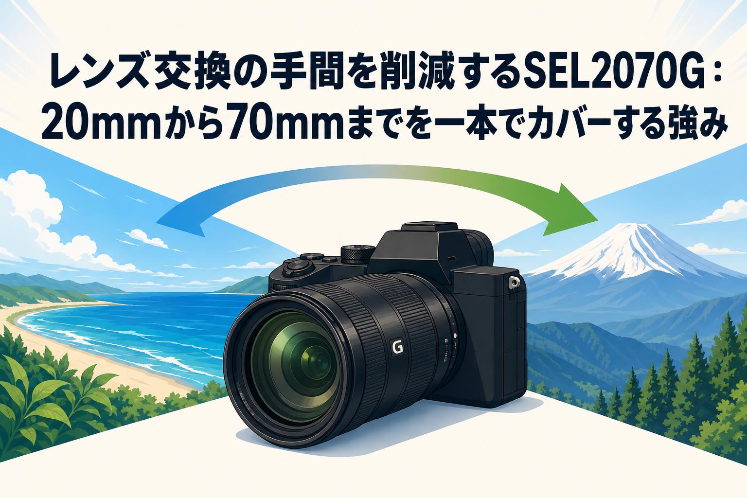 レンズ交換の手間を削減するSEL2070G：20mmから70mmまでを一本でカバーする強み