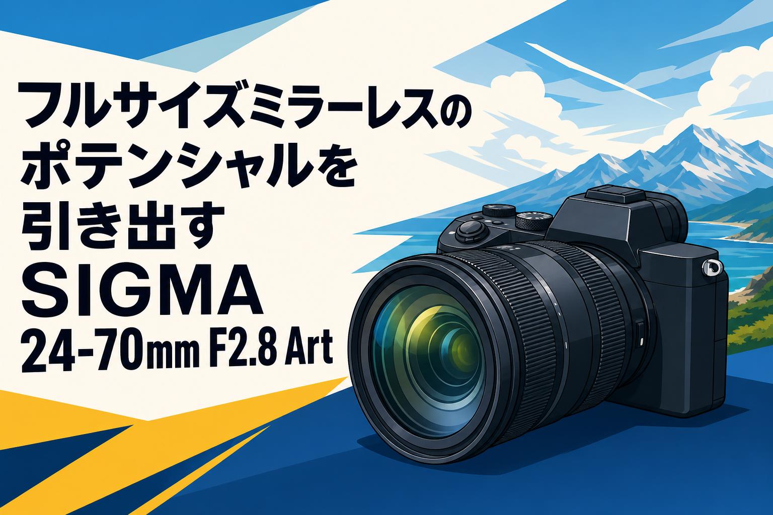 フルサイズミラーレスのポテンシャルを引き出すSIGMA 24-70mm F2.8 Art