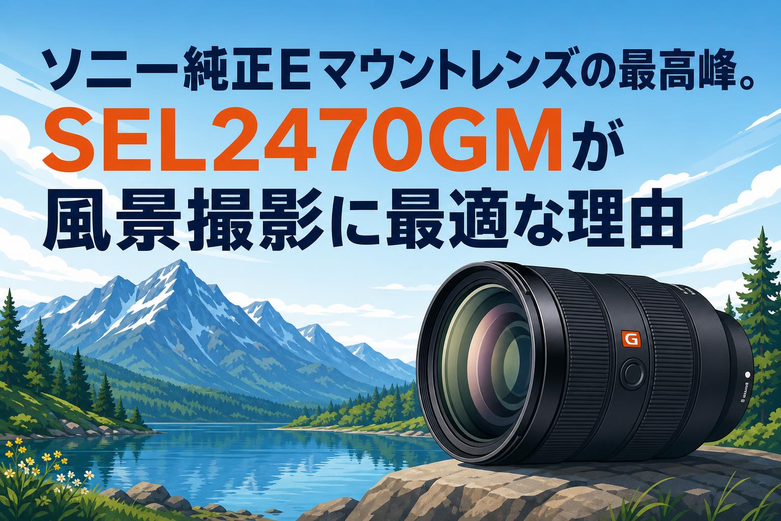 ソニー純正Eマウントレンズの最高峰。SEL2470GMが風景撮影に最適な理由