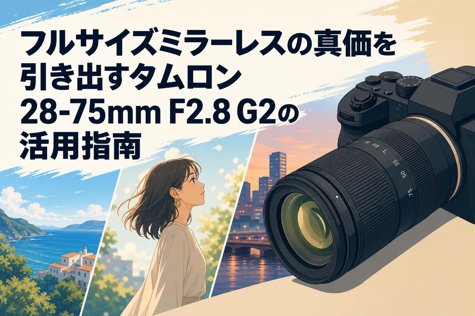 フルサイズミラーレスの真価を引き出すタムロン 28-75mm F2.8 G2の活用指南