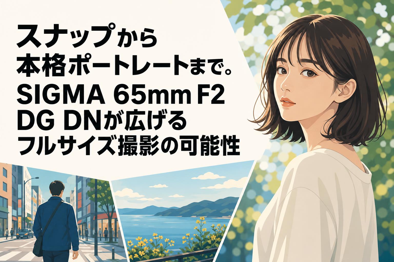 スナップから本格ポートレートまで。SIGMA 65mm F2 DG DNが広げるフルサイズ撮影の可能性