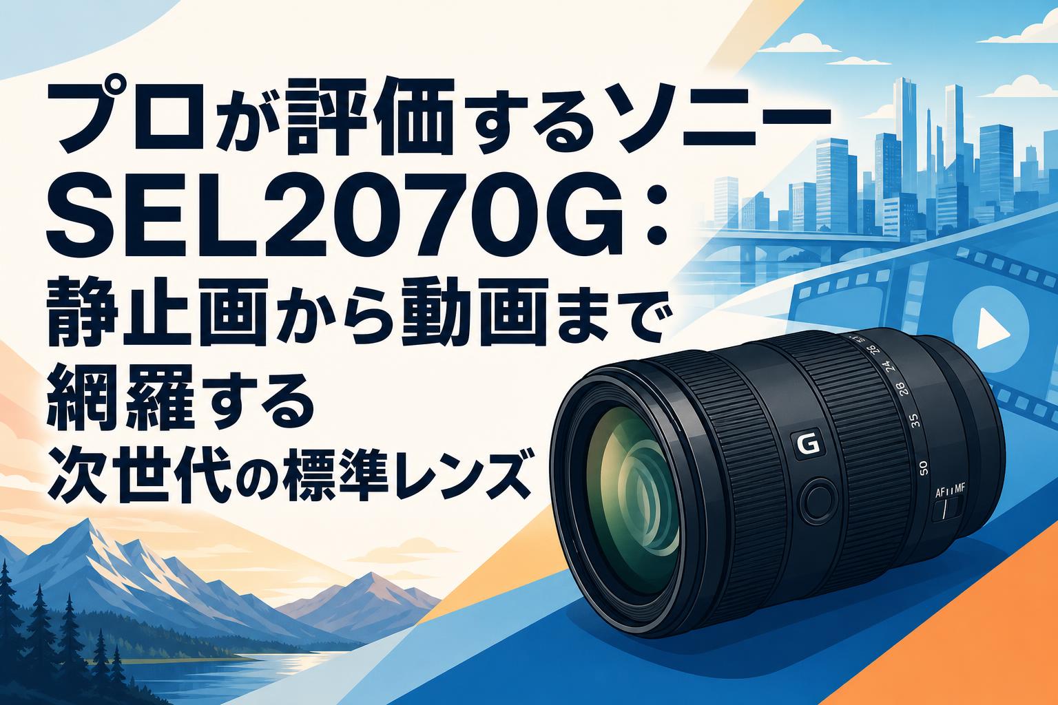 プロが評価するソニー SEL2070G：静止画から動画まで網羅する次世代の標準レンズ