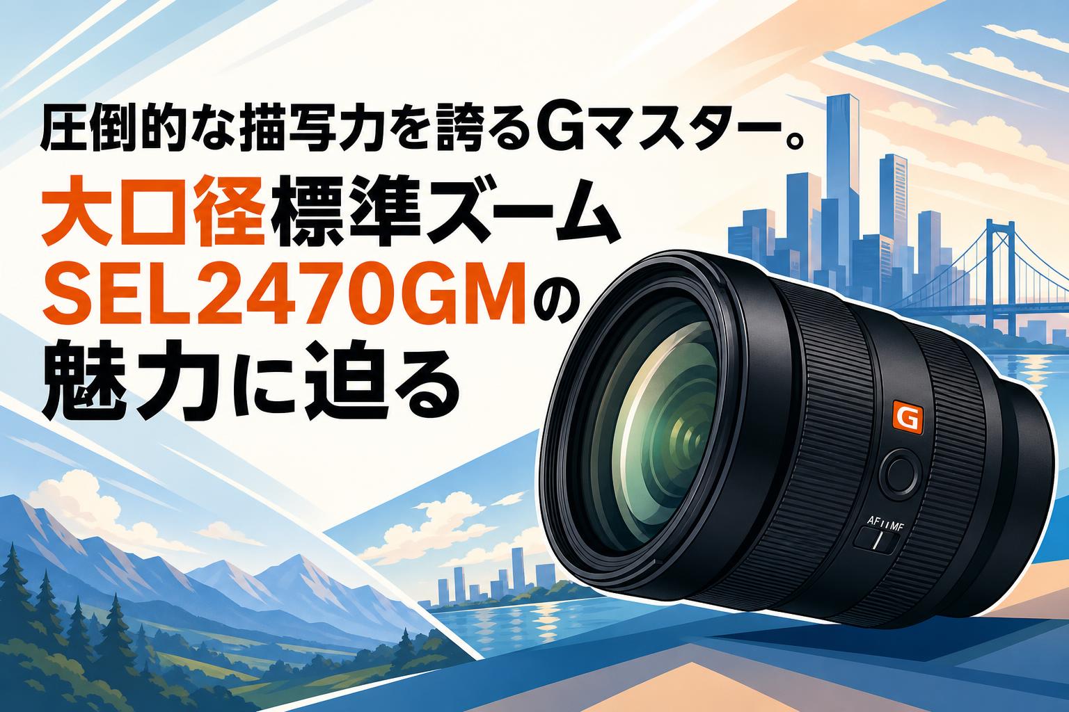 圧倒的な描写力を誇るGマスター。大口径標準ズームSEL2470GMの魅力に迫る