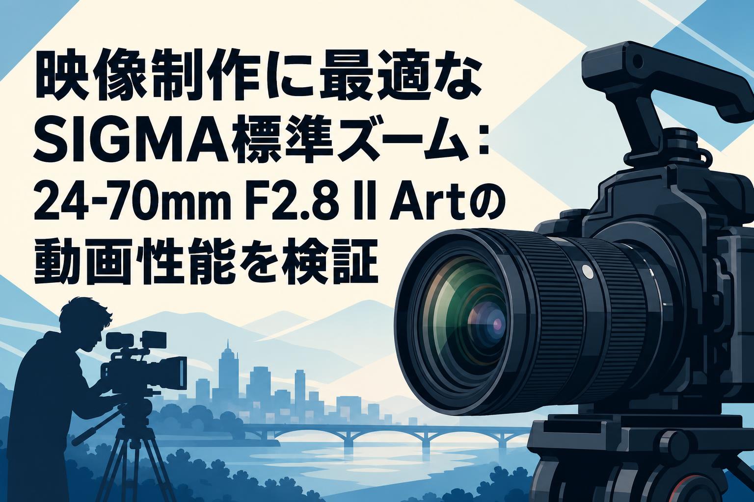 映像制作に最適なSIGMA標準ズーム：24-70mm F2.8 II Artの動画性能を検証