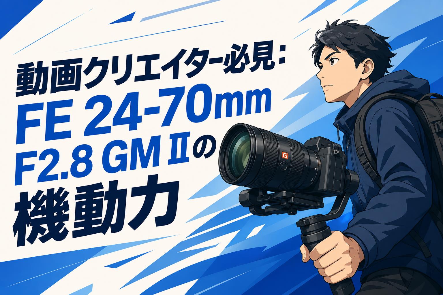 動画クリエイター必見：FE 24-70mm F2.8 GM IIの機動力