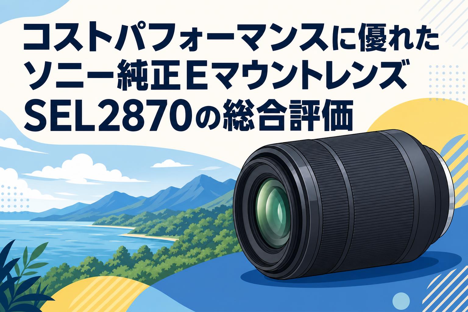 コストパフォーマンスに優れたソニー純正EマウントレンズSEL2870の総合評価