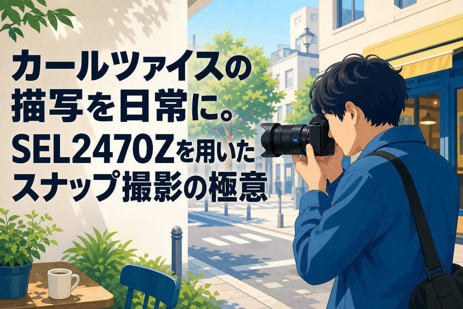 カールツァイスの描写を日常に。SEL2470Zを用いたスナップ撮影の極意
