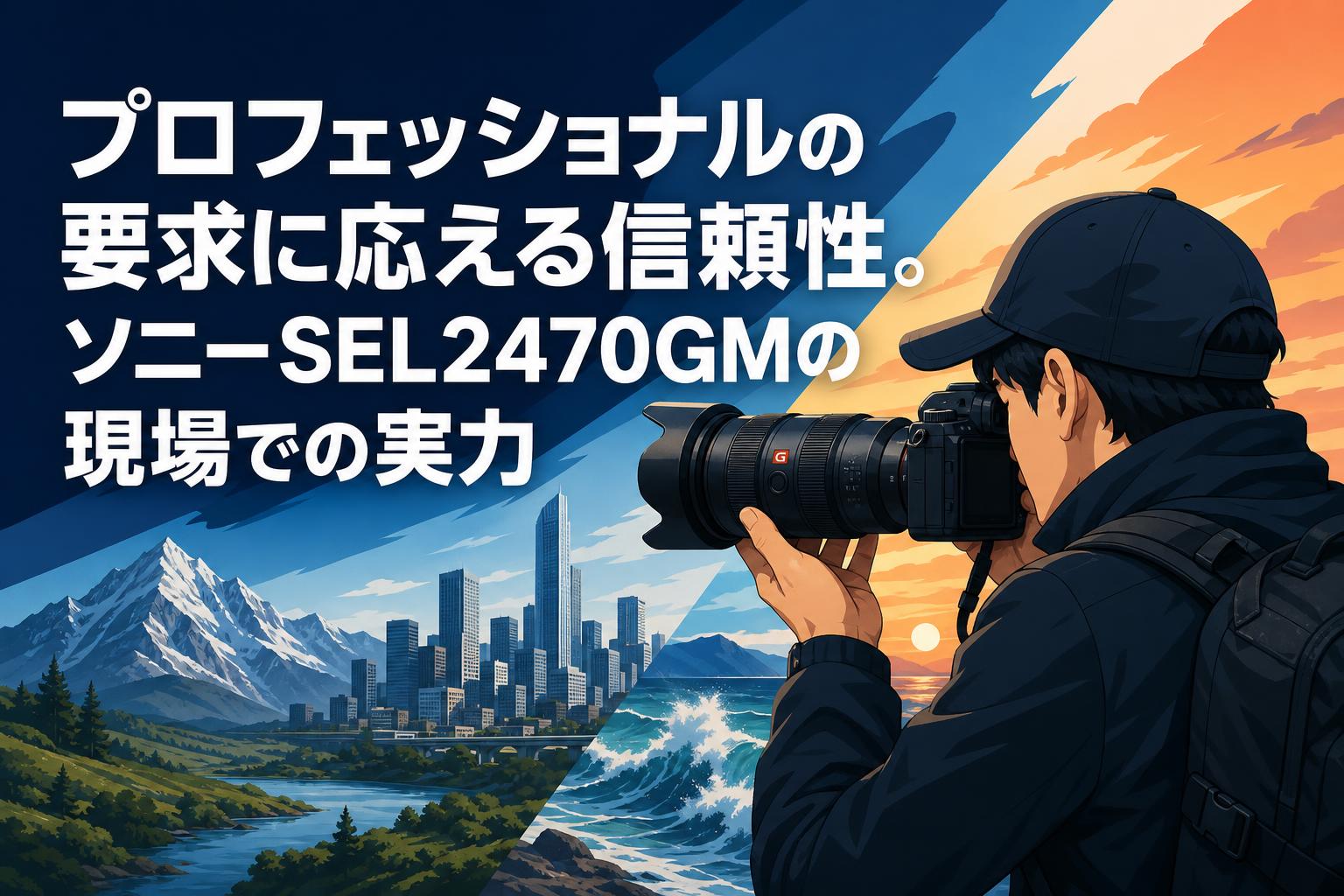 プロフェッショナルの要求に応える信頼性。ソニーSEL2470GMの現場での実力