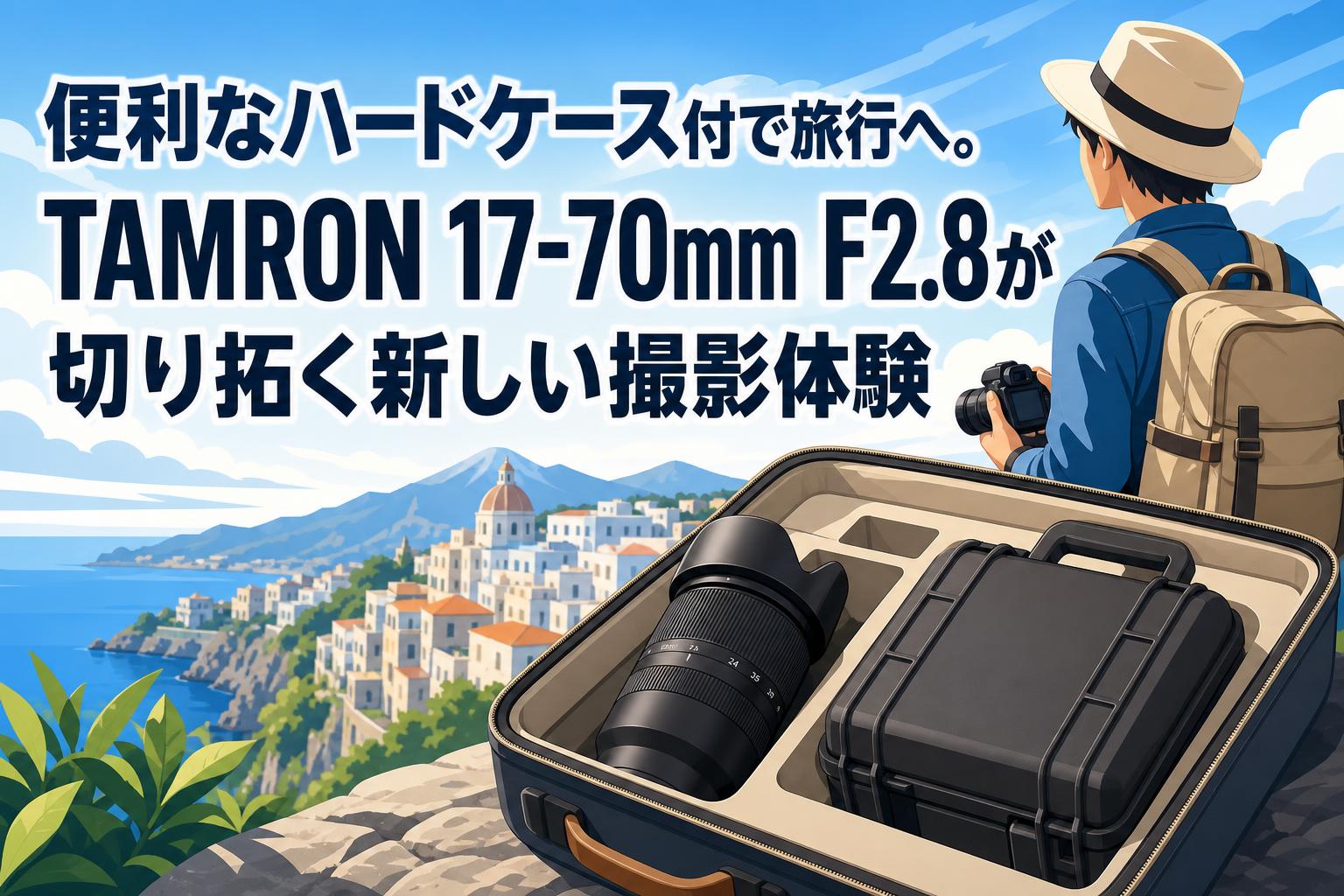 便利なハードケース付で旅行へ。TAMRON 17-70mm F2.8が切り拓く新しい撮影体験