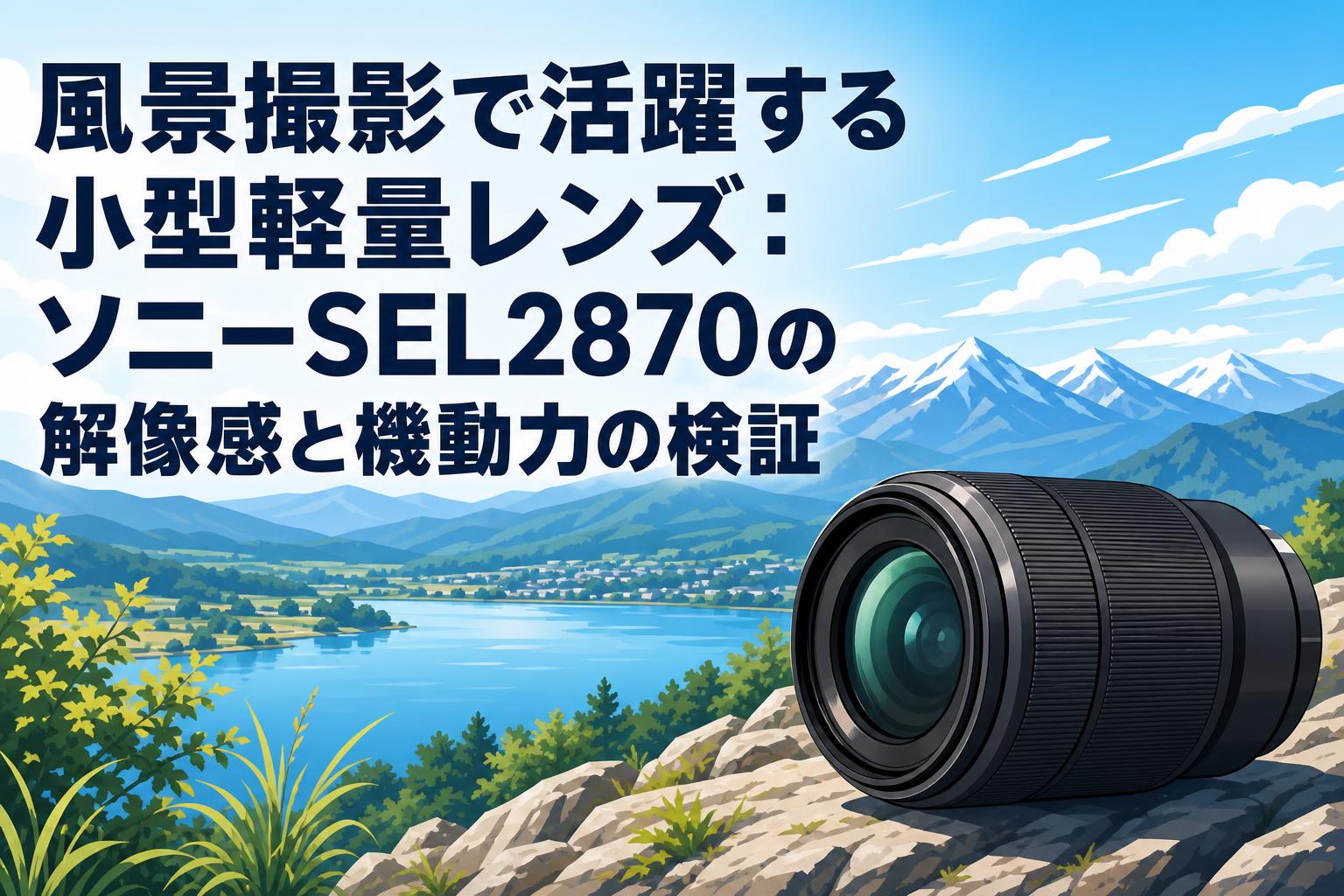 風景撮影で活躍する小型軽量レンズ：ソニーSEL2870の解像感と機動力の検証