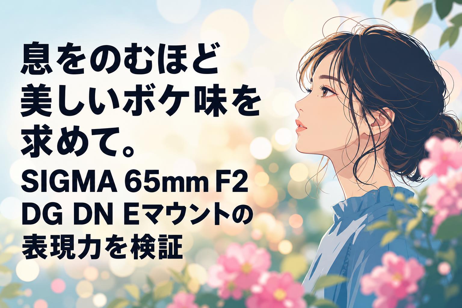 息をのむほど美しいボケ味を求めて。SIGMA 65mm F2 DG DN Eマウントの表現力を検証