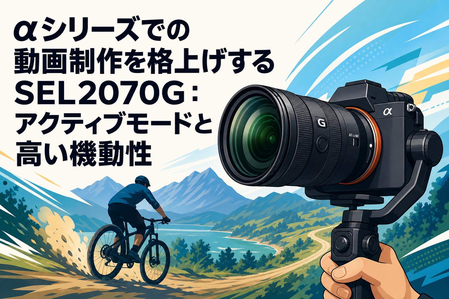 αシリーズでの動画制作を格上げするSEL2070G：アクティブモードと高い機動性