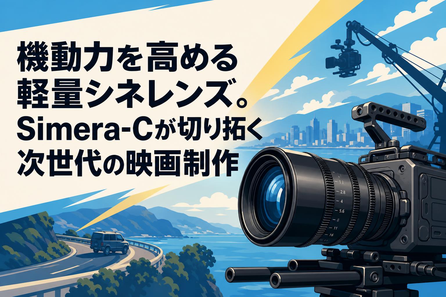 機動力を高める軽量シネレンズ。Simera-Cが切り拓く次世代の映画制作