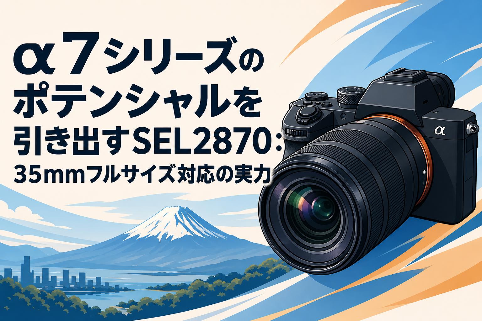 α7シリーズのポテンシャルを引き出すSEL2870：35mmフルサイズ対応の実力