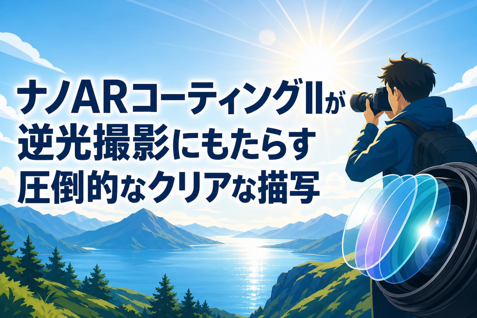 ナノARコーティングIIが逆光撮影にもたらす圧倒的なクリアな描写