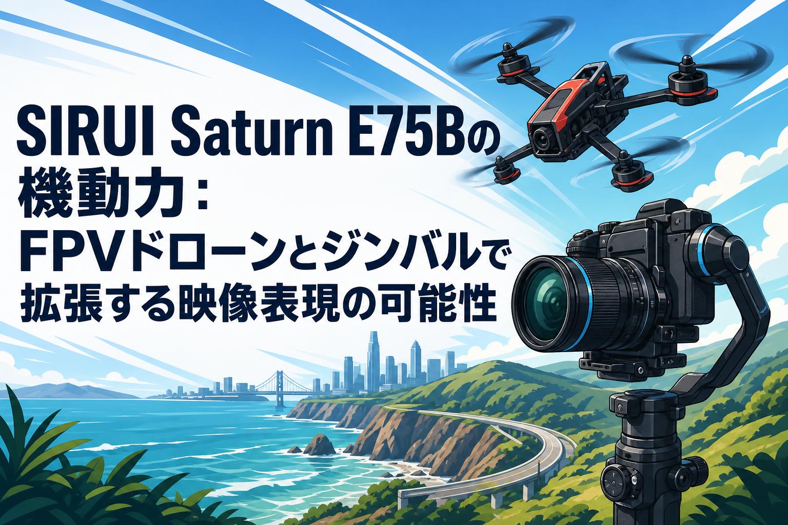 SIRUI Saturn E75Bの機動力：FPVドローンとジンバルで拡張する映像表現の可能性
