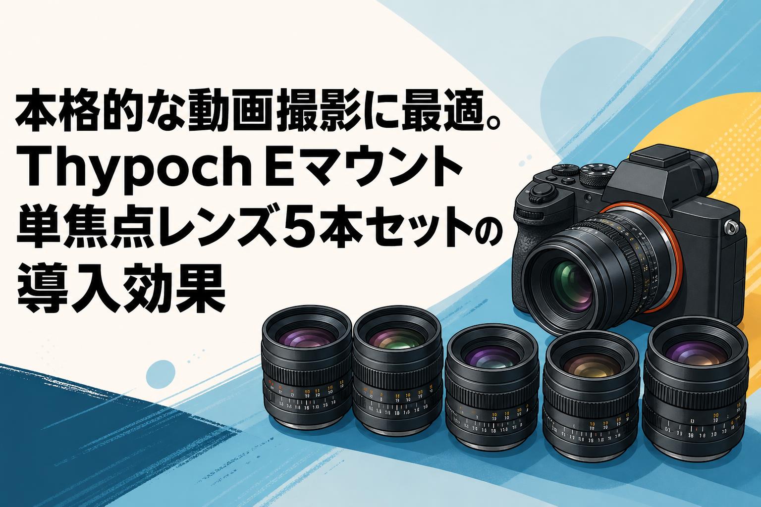 本格的な動画撮影に最適。Thypoch Eマウント単焦点レンズ5本セットの導入効果