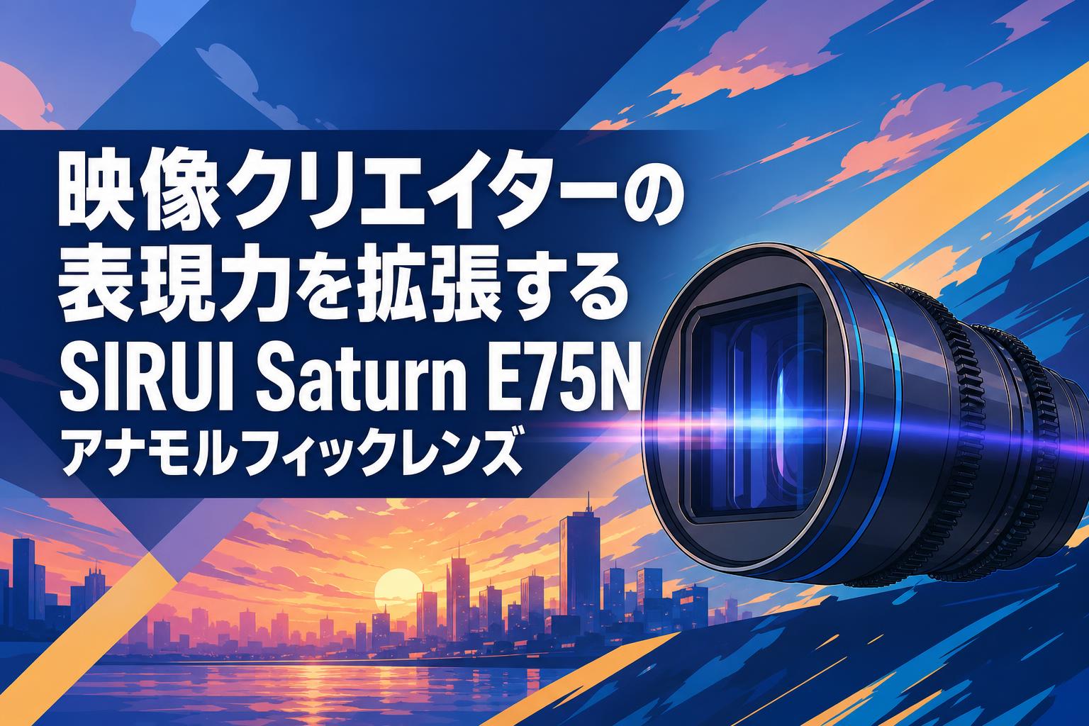 映像クリエイターの表現力を拡張するSIRUI Saturn E75Nアナモルフィックレンズ