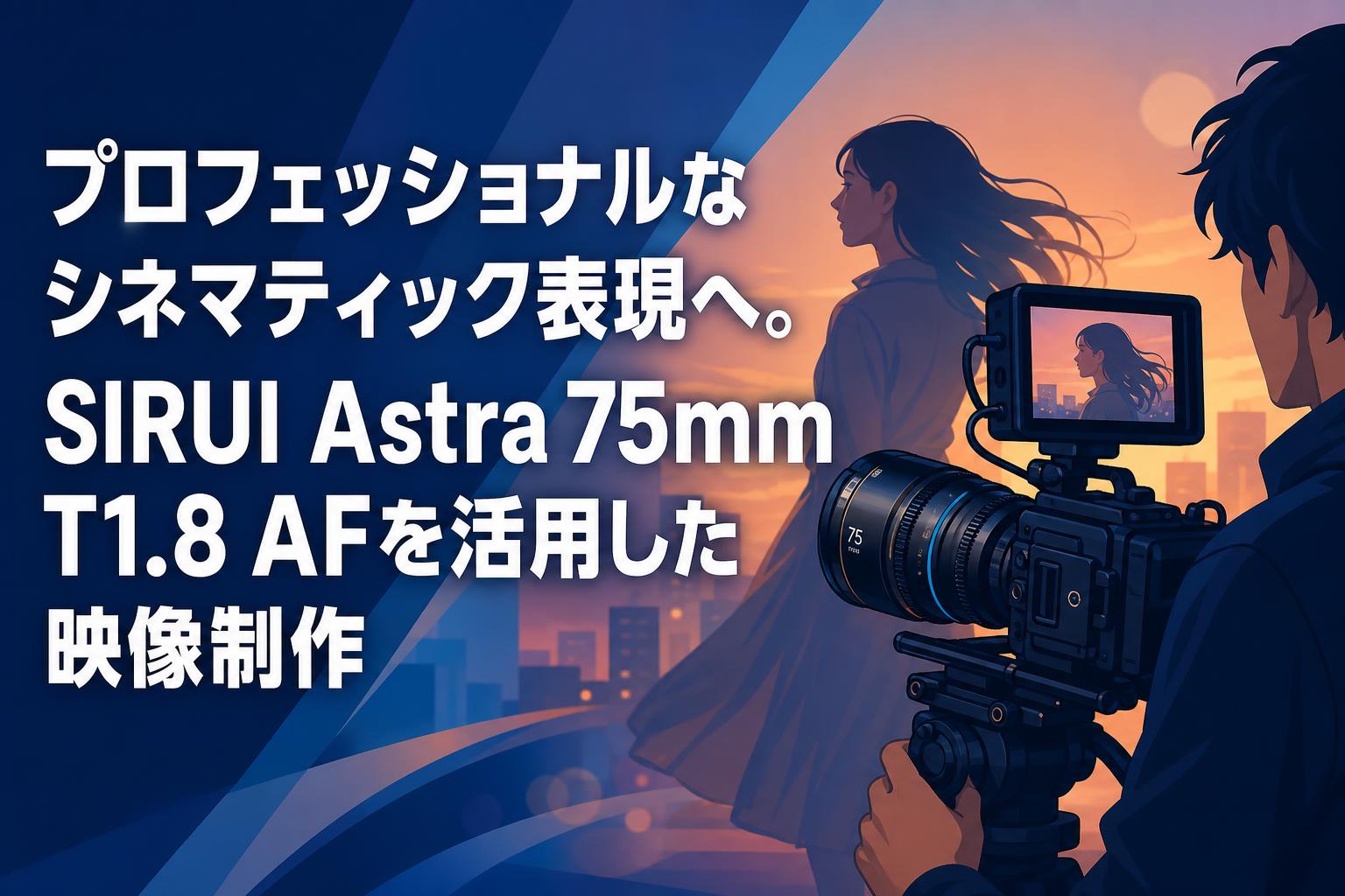 プロフェッショナルなシネマティック表現へ。SIRUI Astra 75mm T1.8 AFを活用した映像制作
