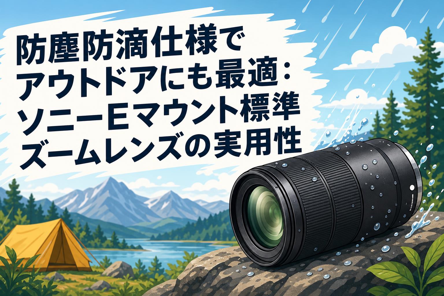防塵防滴仕様でアウトドアにも最適：ソニーEマウント標準ズームレンズの実用性