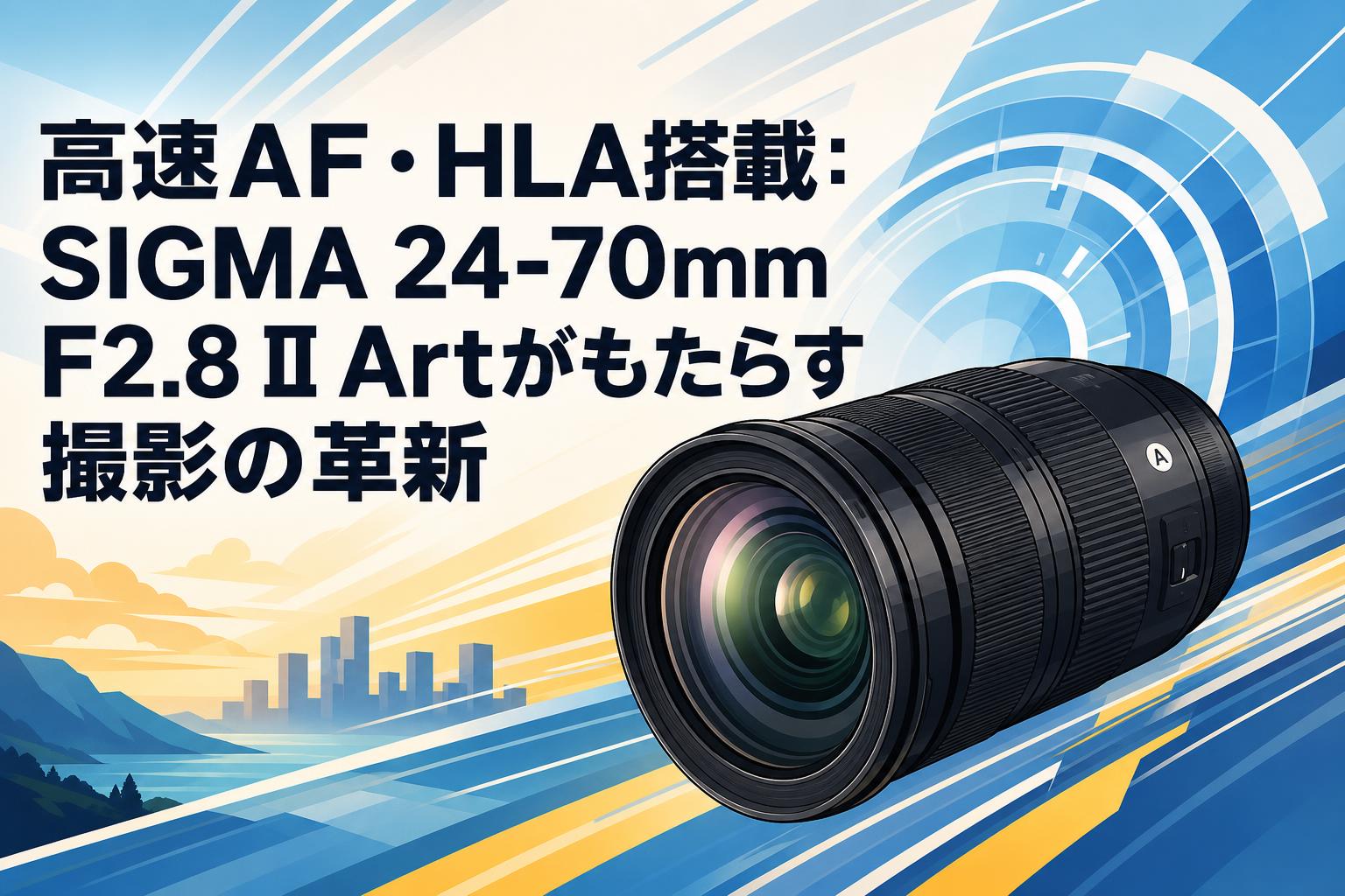 高速AF・HLA搭載：SIGMA 24-70mm F2.8 II Artがもたらす撮影の革新