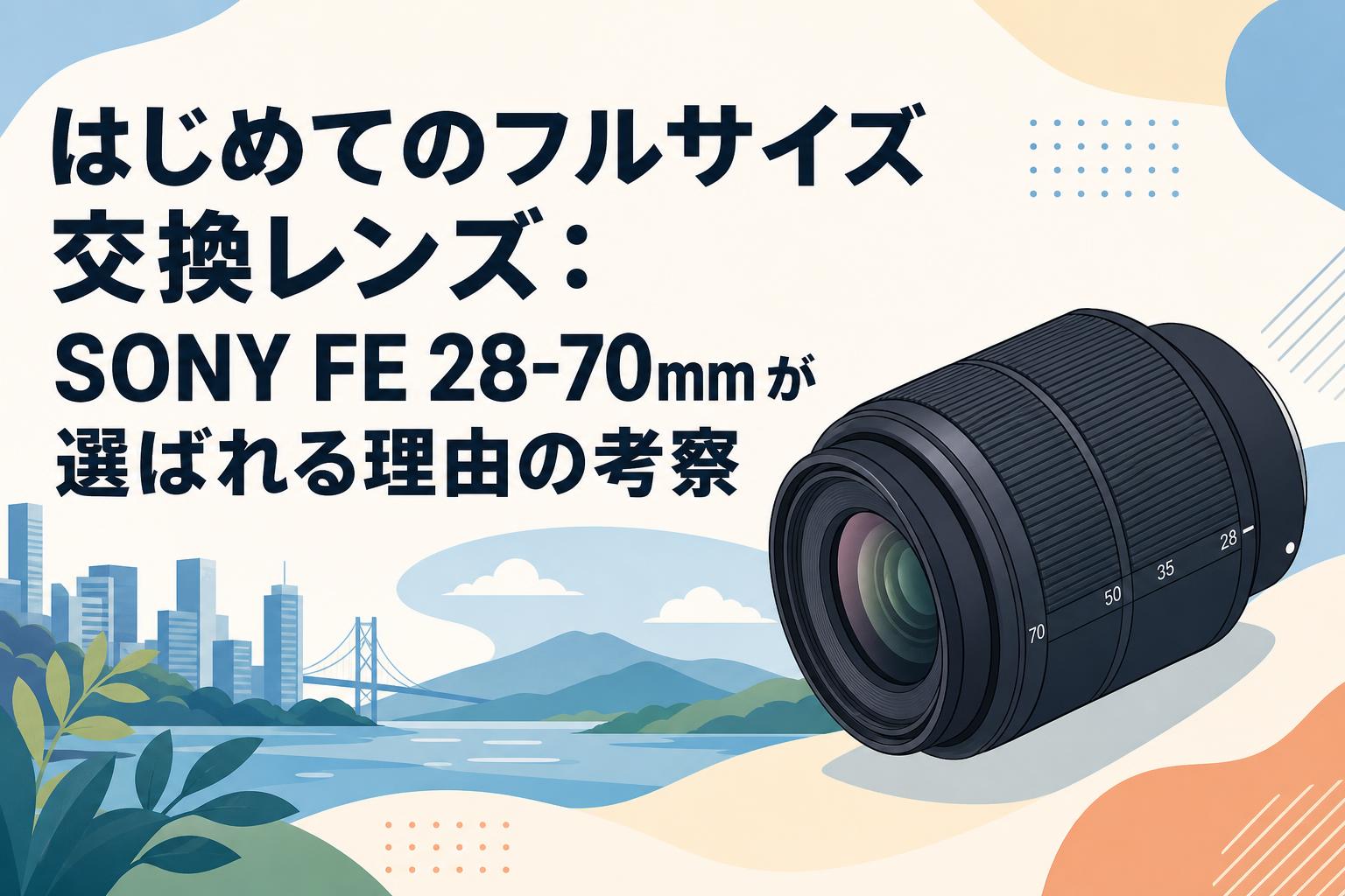 はじめてのフルサイズ交換レンズ：SONY FE 28-70mmが選ばれる理由の考察