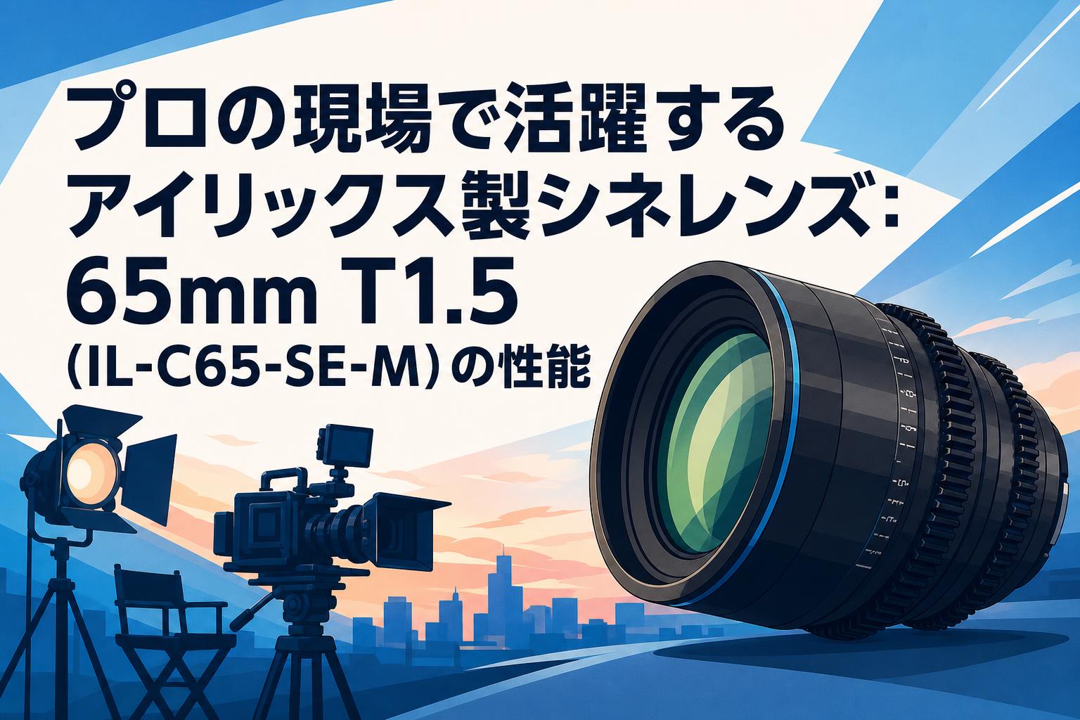 プロの現場で活躍するアイリックス製シネレンズ：65mm T1.5（IL-C65-SE-M）の性能